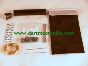 Survival Kit Tube with Contents for Dartmoor Knife